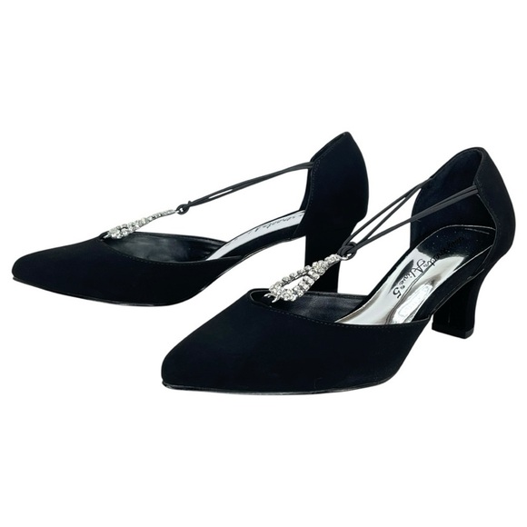 Easy Street Moonlight Black Lamy Womens Pumps Size 6WW - Picture 8 of 12